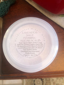 Lavender Sage Foaming Sugar Scrub